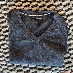 Banana Republic Men’s V Neck Cotton Sweater